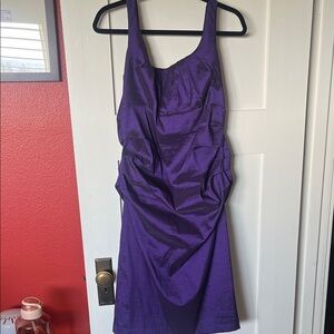 S.L. Fashions Radiant Purple Mini Dress